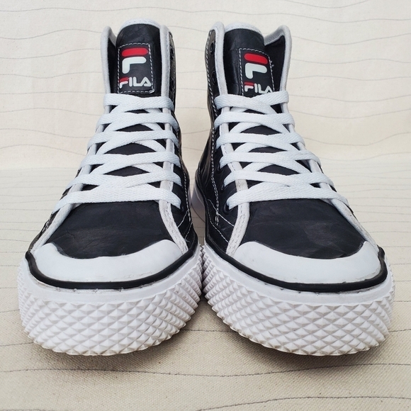Fila Womens Monroe Mid SP Shoes Black White Casual Sneakers 5CM01101-014 Sz 7.5 - Picture 4 of 11